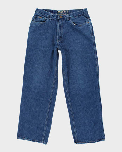 Vintage 2000's Enyce Wide Leg Dark Wash Denim Jeans - W32 L30