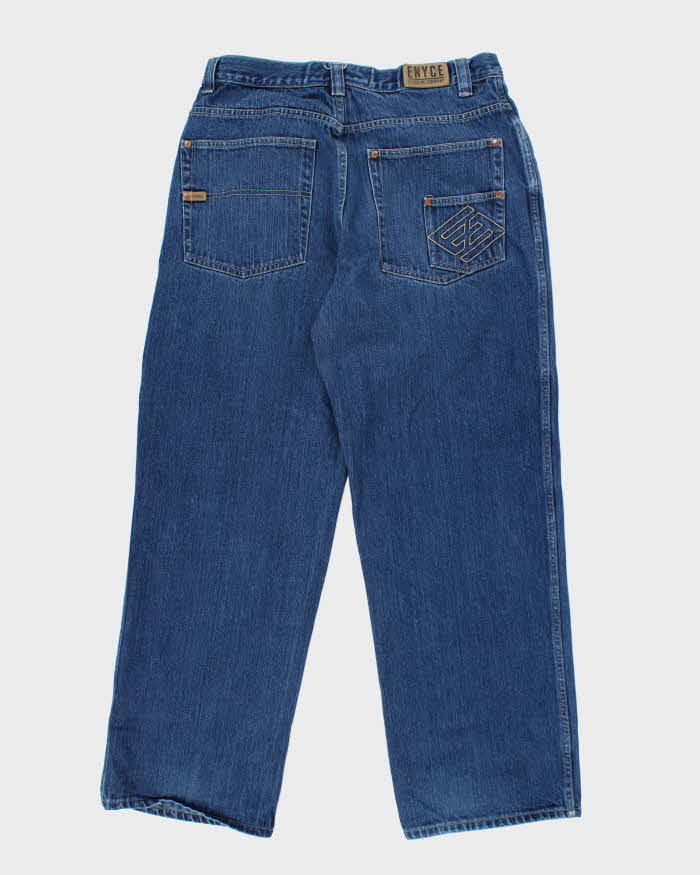 Vintage 2000's Enyce Wide Leg Dark Wash Denim Jeans - W32 L30