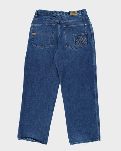 Vintage 2000's Enyce Wide Leg Dark Wash Denim Jeans - W32 L30