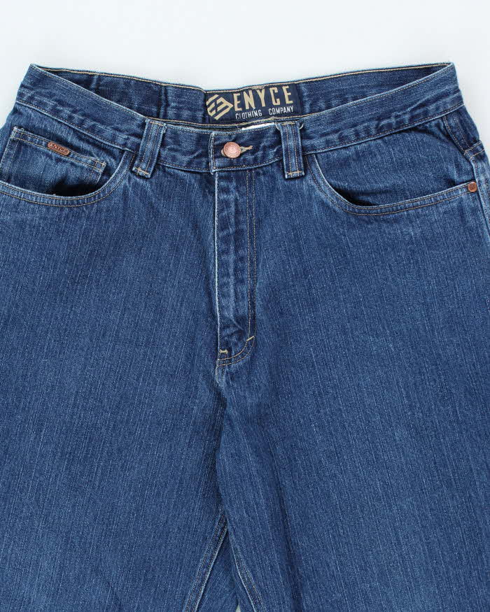 Vintage 2000's Enyce Wide Leg Dark Wash Denim Jeans - W32 L30