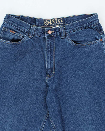Vintage 2000's Enyce Wide Leg Dark Wash Denim Jeans - W32 L30