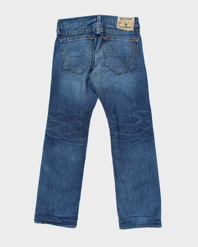 Vintage Y2K True Religion Relaxed Fit Pre-Distressed Jeans - W33 L32