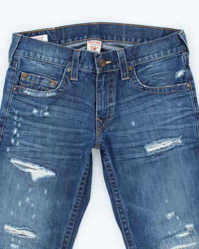 Vintage Y2K True Religion Relaxed Fit Pre-Distressed Jeans - W33 L32