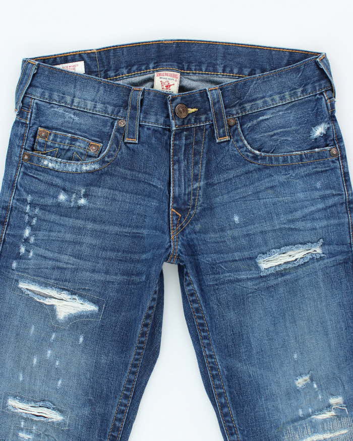 Vintage Y2K True Religion Relaxed Fit Pre-Distressed Jeans - W33 L32
