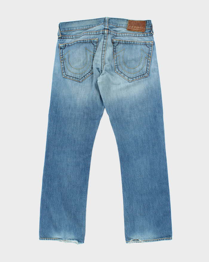 Vintage Y2K True Religion Medium Wash Relaxed Fit Jeans - W34 L31