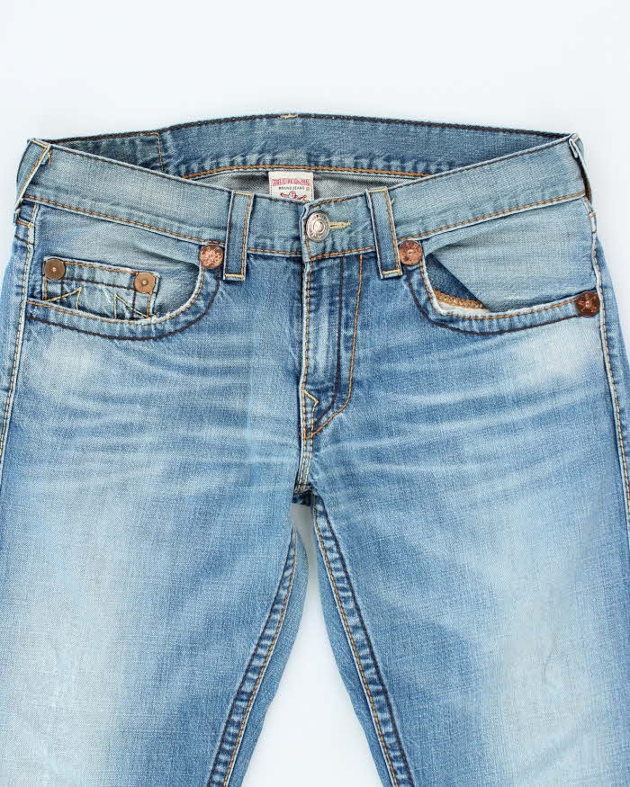 Vintage Y2K True Religion Medium Wash Relaxed Fit Jeans - W34 L31