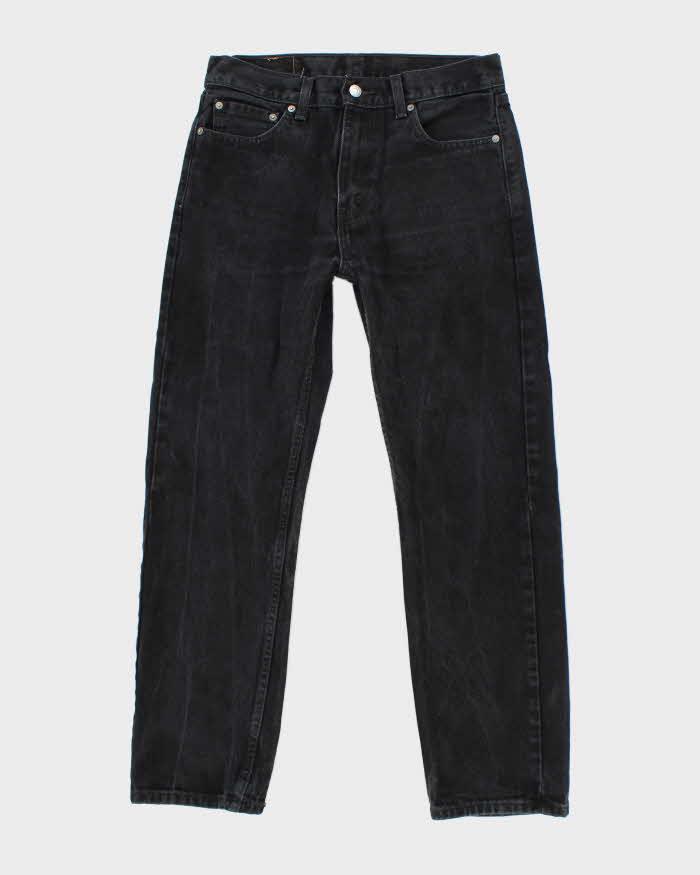 Vintage Levi's 501 Black Dark Wash Straight Fit Jeans - W30 L27