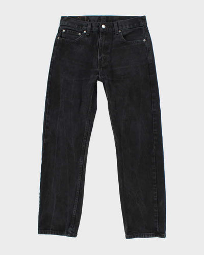 Vintage Levi's 501 Black Dark Wash Straight Fit Jeans - W30 L27