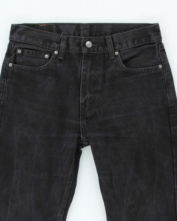 Vintage Levi's 501 Black Dark Wash Straight Fit Jeans - W30 L27