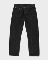 Vintage Levi's 501 Dark Black Wash Straight Fit Jeans - W32 L27