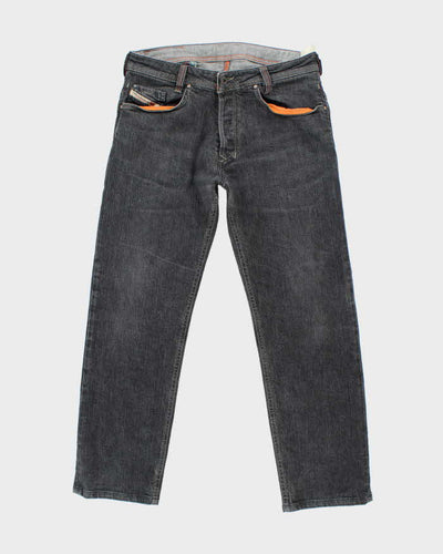 Vintage Y2k 00s Diesel Black Straight Legs Jeans - W34 L29