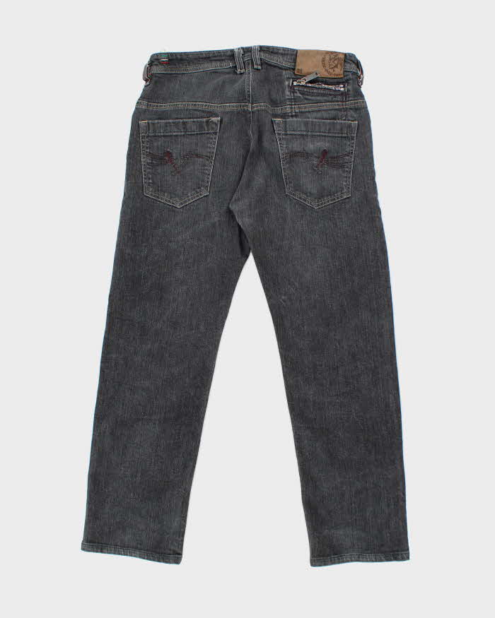 Vintage Y2k 00s Diesel Black Straight Legs Jeans - W34 L29