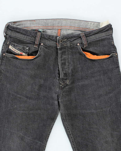Vintage Y2k 00s Diesel Black Straight Legs Jeans - W34 L29