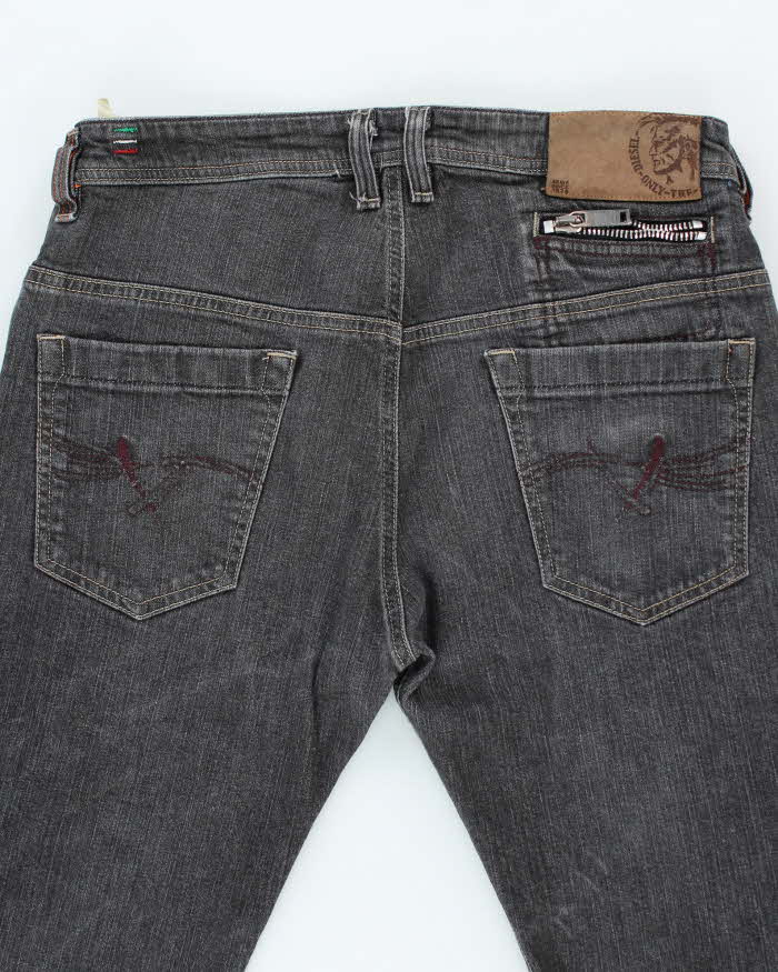 Vintage Y2k 00s Diesel Black Straight Legs Jeans - W34 L29