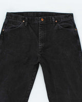 Vintage 90's Wrangler Faded Black Straight Leg Jeans - W34 L32