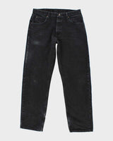 Vintage 90's Wrangler Faded Black Straight Leg Jeans - W32 L30