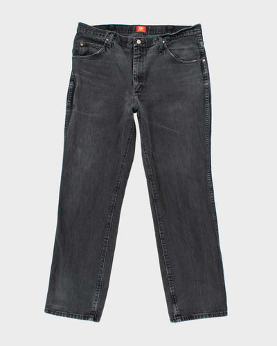 Vintage 90's Wrangler Faded Black Slim Jeans - W36 L31
