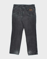 Vintage 90's Wrangler Faded Black Slim Jeans - W36 L31