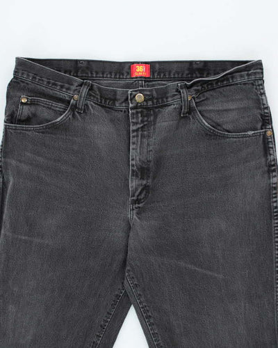 Vintage 90's Wrangler Faded Black Slim Jeans - W36 L31