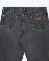 Vintage 90's Wrangler Faded Black Slim Jeans - W36 L31
