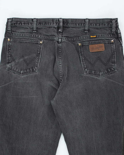 Vintage 90's Wrangler Faded Black Slim Jeans - W36 L31
