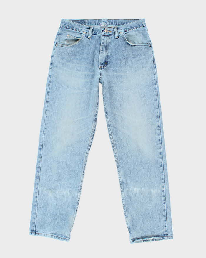 Vintage 90's Wrangler Faded Light Wash Straight Leg Jeans - W30 L29