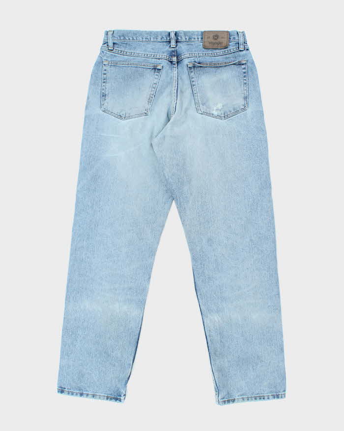 Vintage 90's Wrangler Faded Light Wash Straight Leg Jeans - W30 L29