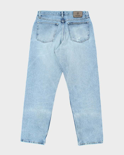 Vintage 90's Wrangler Faded Light Wash Straight Leg Jeans - W30 L29