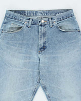 Vintage 90's Wrangler Faded Light Wash Straight Leg Jeans - W30 L29