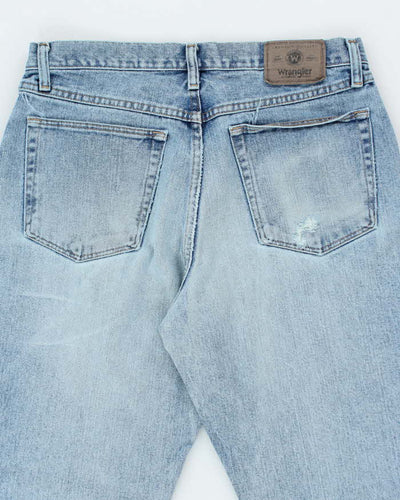 Vintage 90's Wrangler Faded Light Wash Straight Leg Jeans - W30 L29