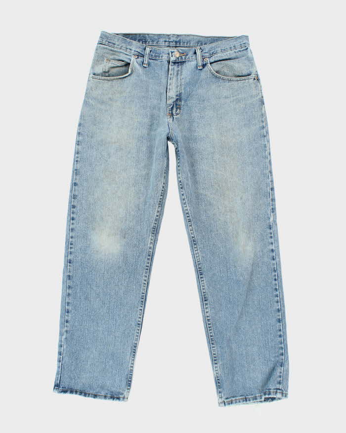 Vintage 90's Wrangler Faded Medium Wash Straight Leg Jeans - W30 L29