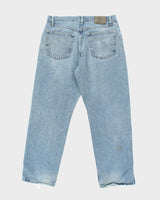 Vintage 90's Wrangler Faded Medium Wash Straight Leg Jeans - W30 L29