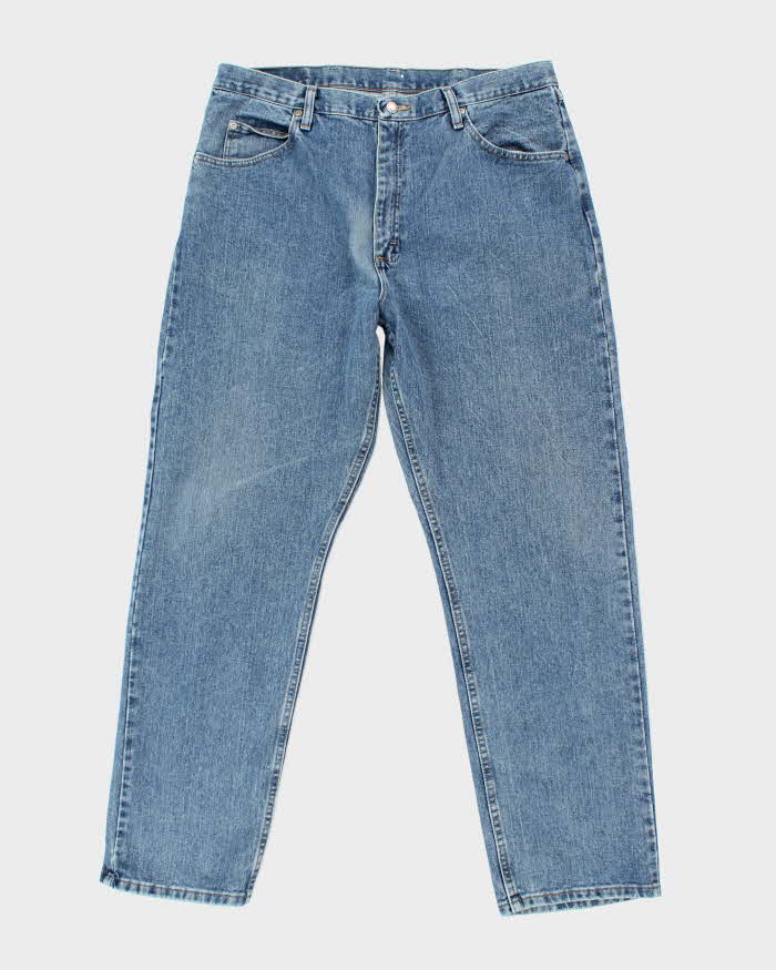 Vintage 90's Wrangler Faded Medium Wash Straight Leg Jeans - W34 L32