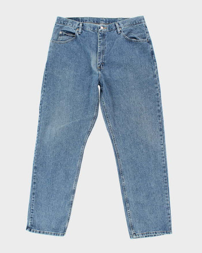 Vintage 90's Wrangler Faded Medium Wash Straight Leg Jeans - W34 L32