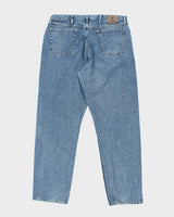 Vintage 90's Wrangler Faded Medium Wash Straight Leg Jeans - W34 L32