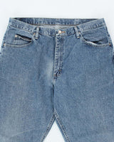 Vintage 90's Wrangler Faded Medium Wash Straight Leg Jeans - W34 L32