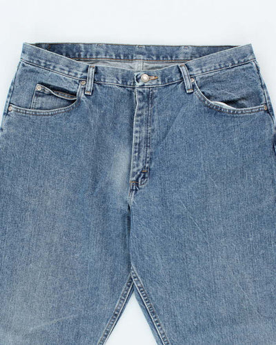 Vintage 90's Wrangler Faded Medium Wash Straight Leg Jeans - W34 L32