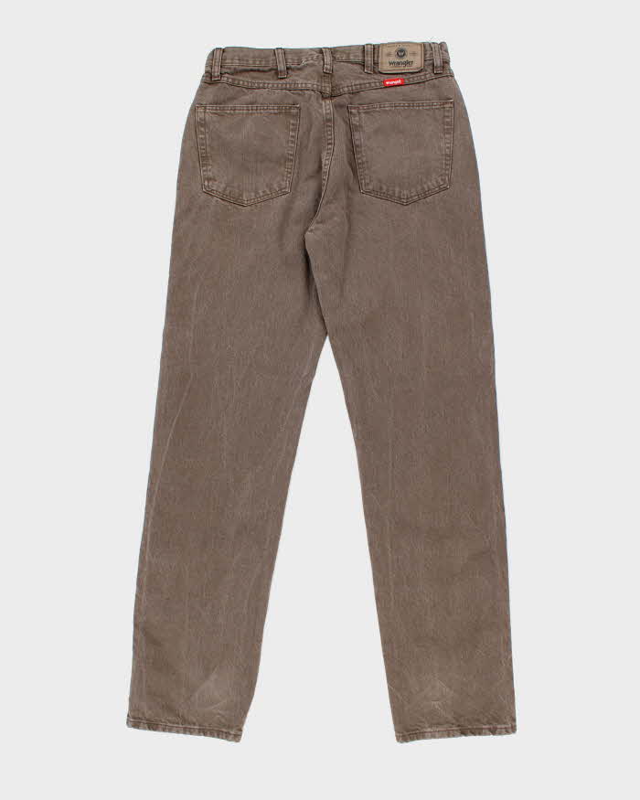 Vintage 90's Wrangler Faded Brown Wash Straight Leg Jeans - W30 L33