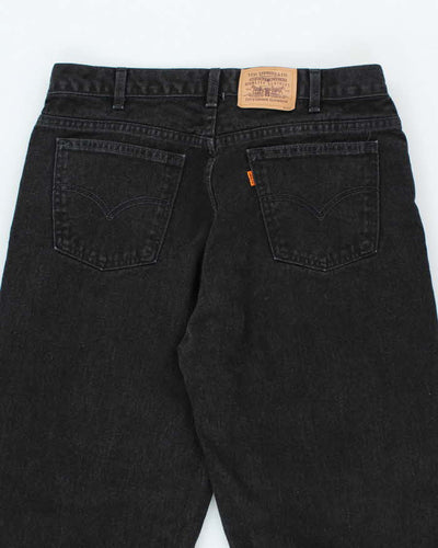 Vintage 90's Levi's Dark Black Wash Relaxed Fit Jeans - W32 L31