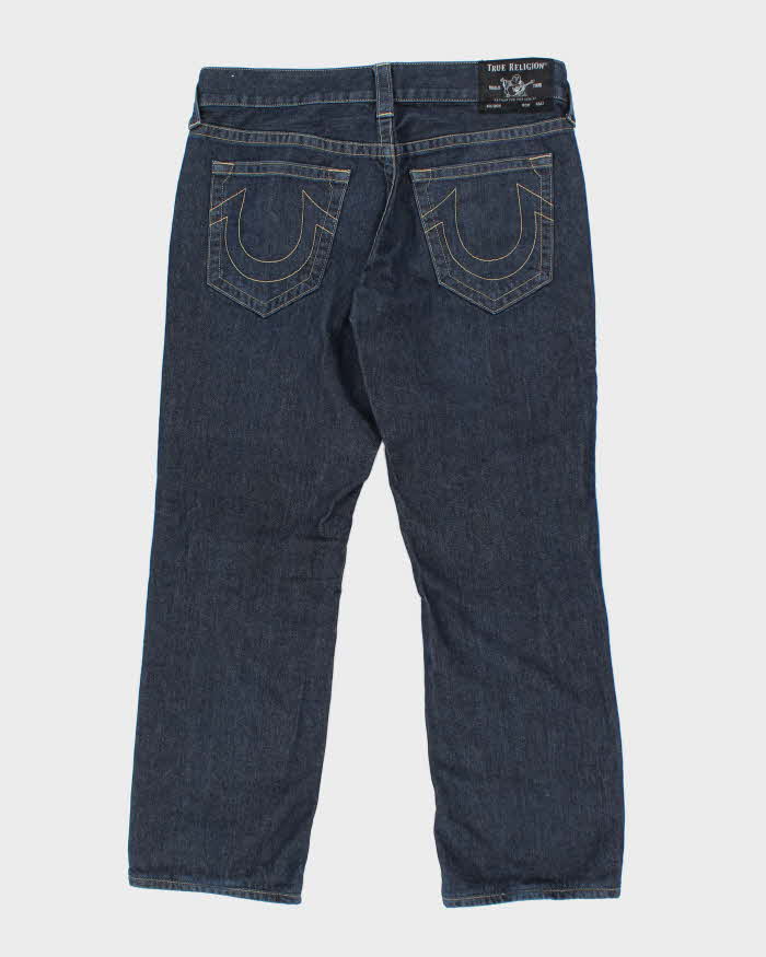 Vintage Y2K True Religion Dark Wash Straight Leg Jeans - W33 L28