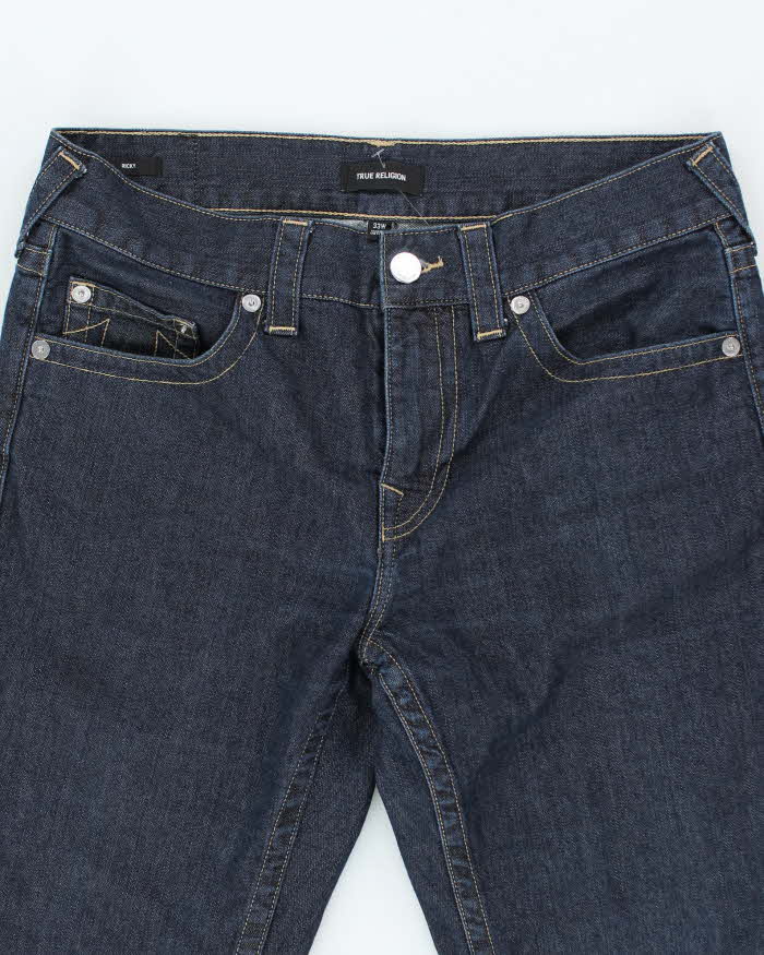 Vintage Y2K True Religion Dark Wash Straight Leg Jeans - W33 L28