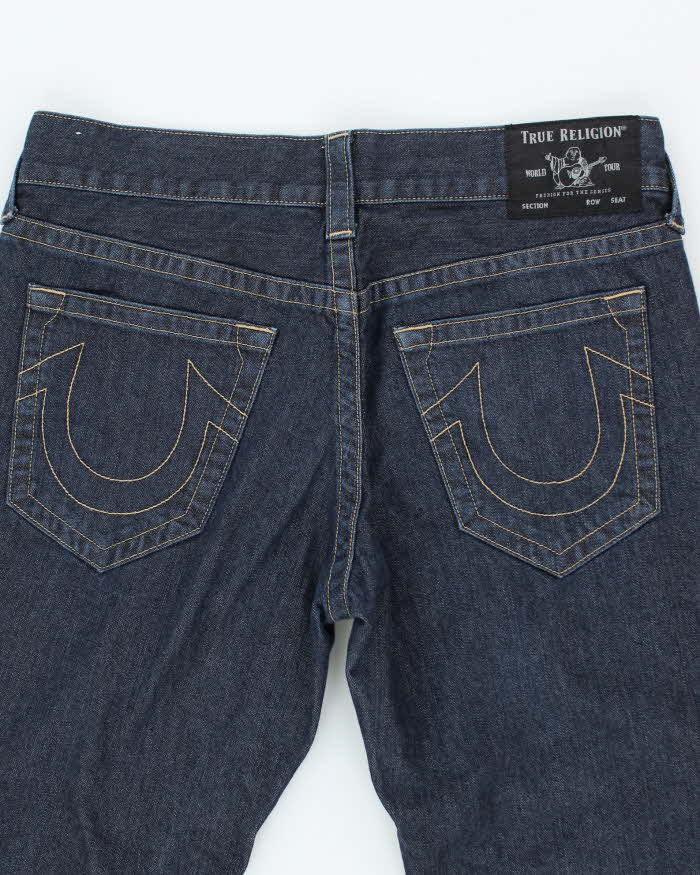 Vintage Y2K True Religion Dark Wash Straight Leg Jeans - W33 L28