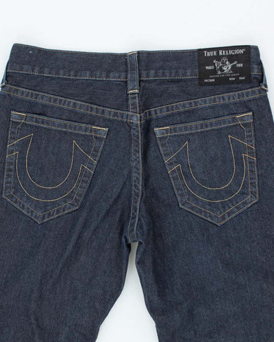 Vintage Y2K True Religion Dark Wash Straight Leg Jeans - W33 L28