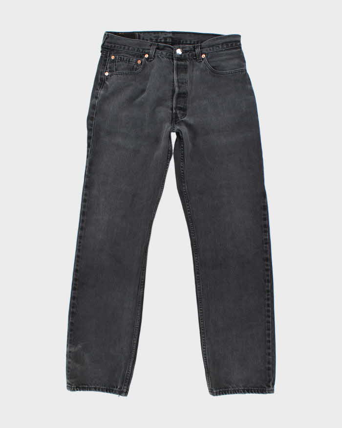 Vintage 90's Levi's 501 Dark Grey Wash Denim Jeans - W32 L30