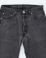 Vintage 90's Levi's 501 Dark Grey Wash Denim Jeans - W32 L30