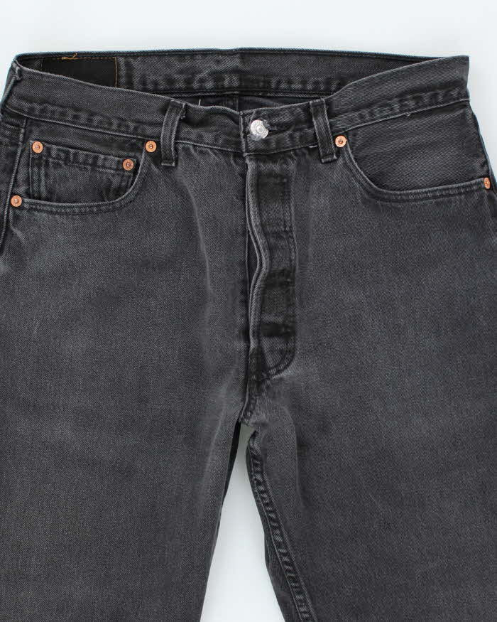 Vintage 90's Levi's 501 Dark Grey Wash Denim Jeans - W32 L30