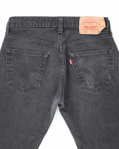 Vintage 90's Levi's 501 Dark Grey Wash Denim Jeans - W30 L27