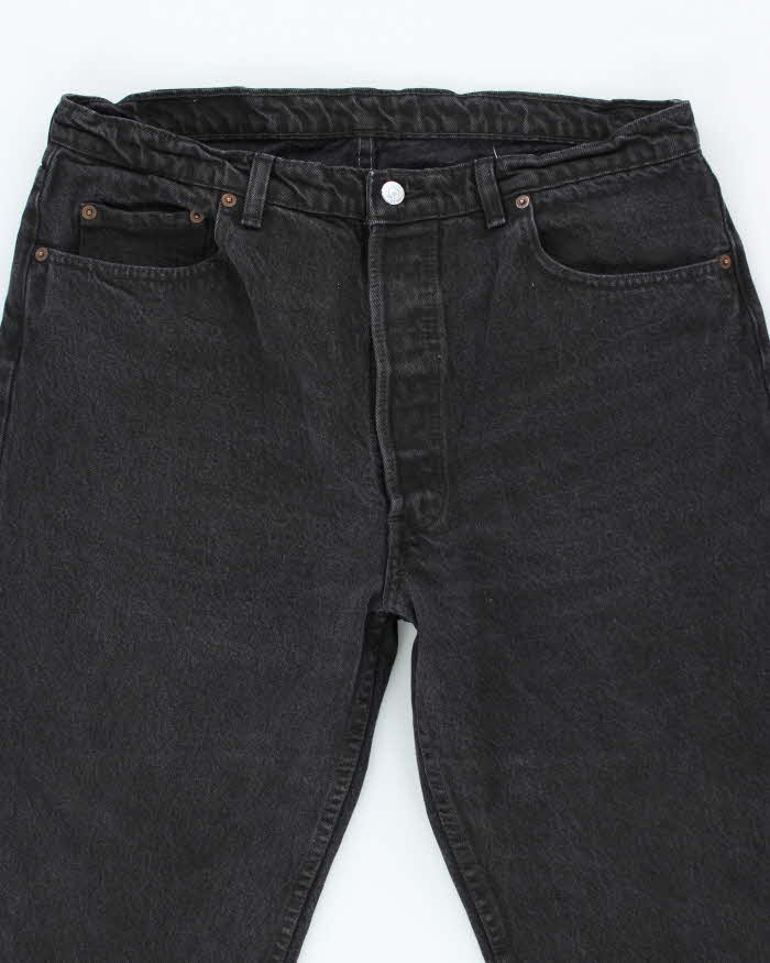 Vintage 90's Levi's 501 Dark Grey Wash Denim Jeans - W34 L30