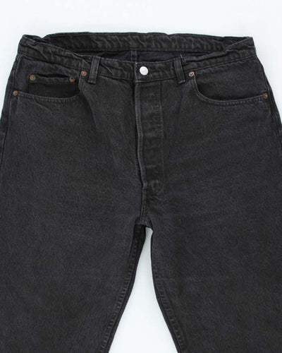 Vintage 90's Levi's 501 Dark Grey Wash Denim Jeans - W34 L30