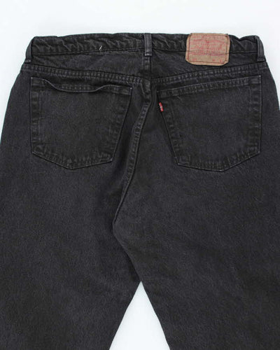 Vintage 90's Levi's 501 Dark Grey Wash Denim Jeans - W34 L30